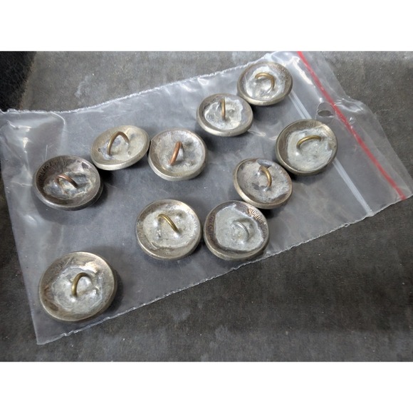 Buttons, vintage Indian head nickle buttons Lot Of 10 - Picture 4 of 4